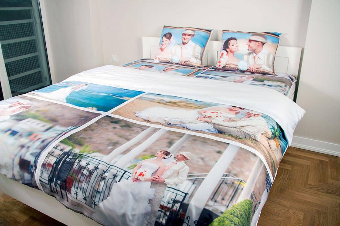 duvet cover with photos printed