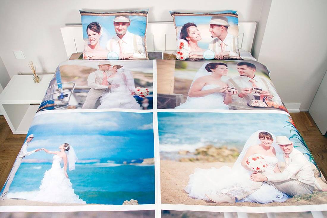 personalised photo duvet cover