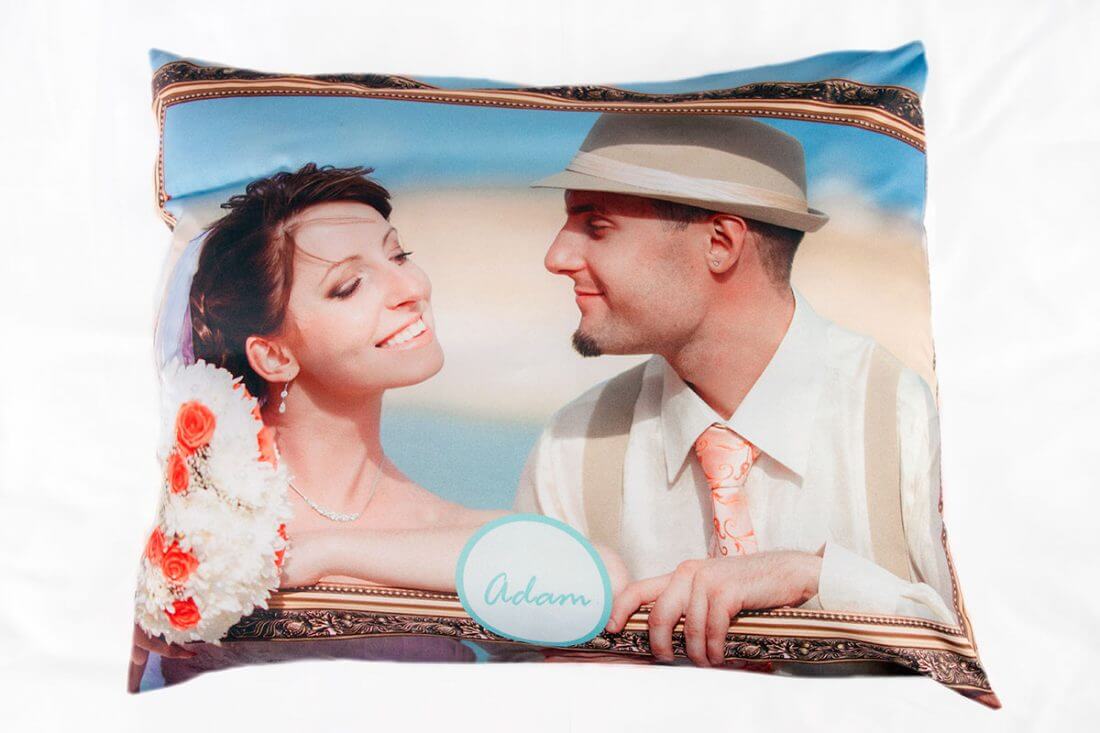 photo pillow case with pad